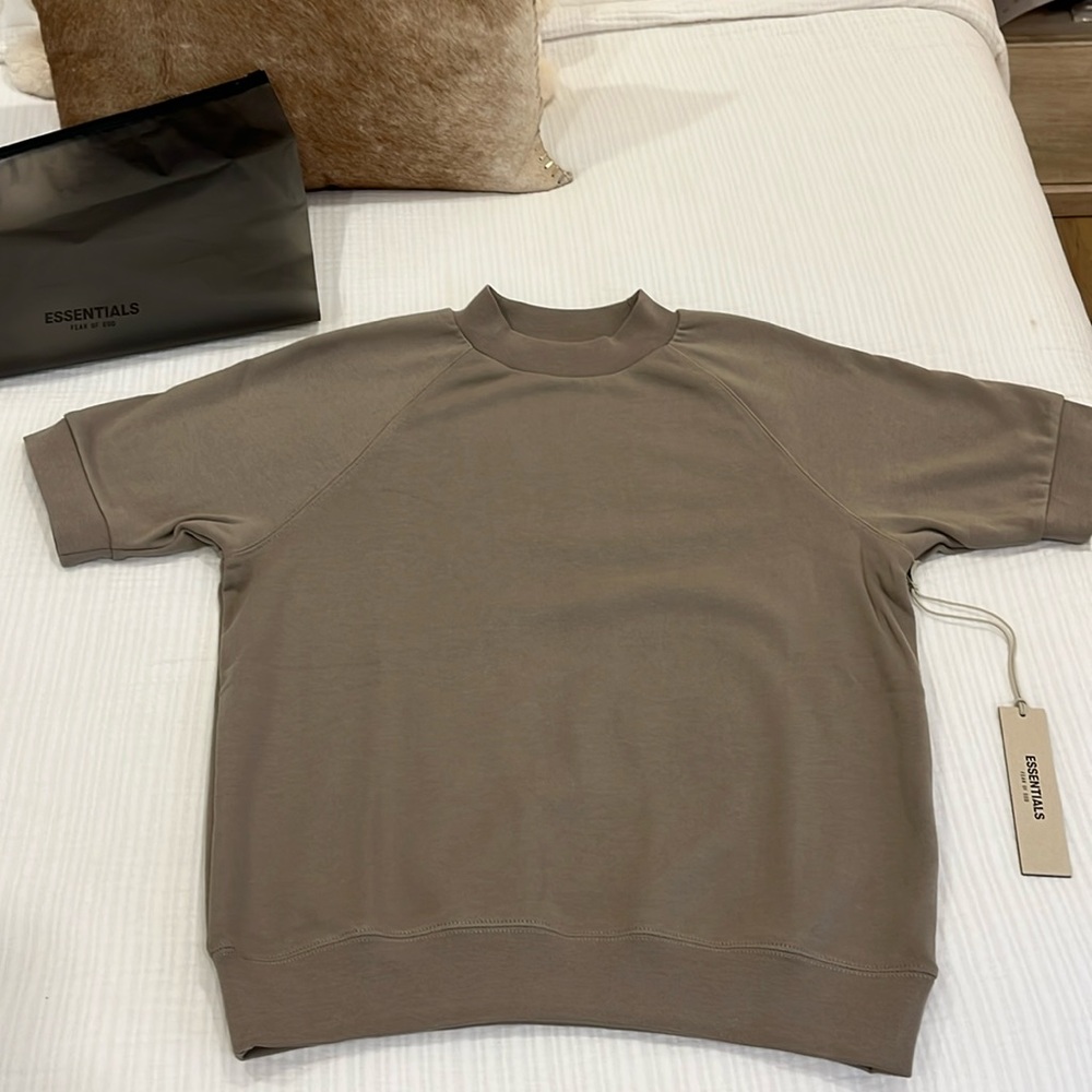 Essentials Fear of God Taupe short Sleeve Shirt
